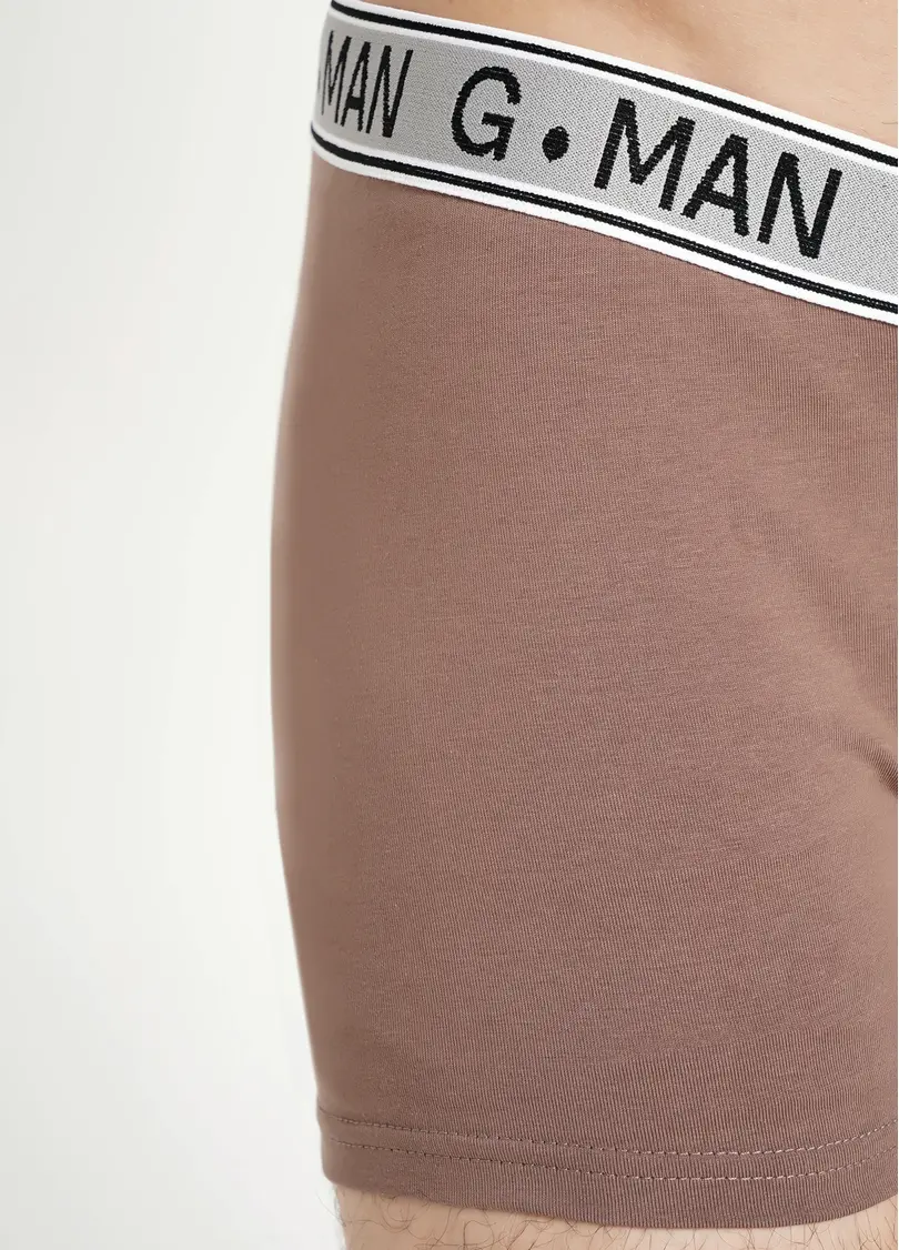 Труси боксери з бавовни G-MAN 20401/60 chocolate (коричневий)