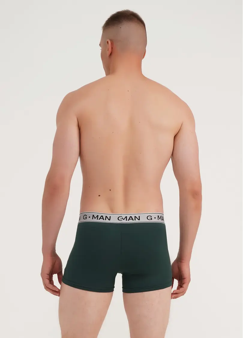 Труси боксери з бавовни G-MAN 20401/60 dark green (зелений)