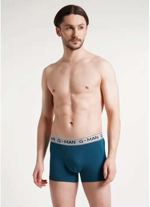 Труси боксери з бавовни G-MAN 20401/60 dark turquoise (зелений)