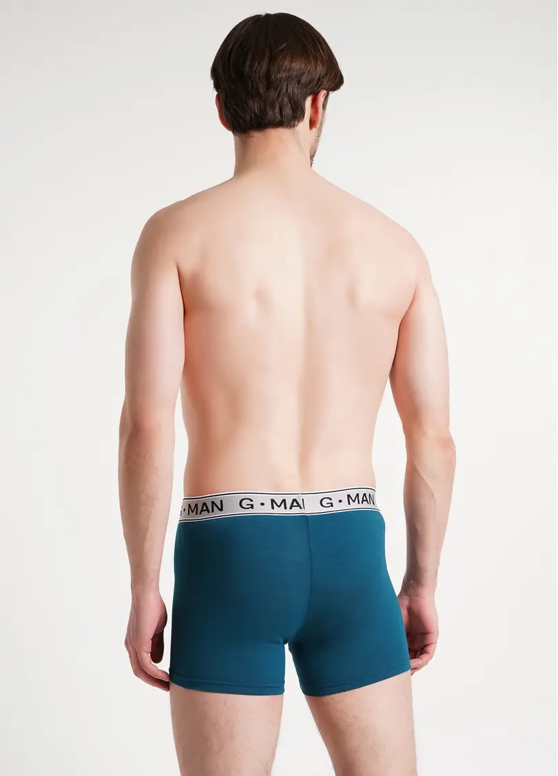 Труси боксери з бавовни G-MAN 20401/60 dark turquoise (зелений)
