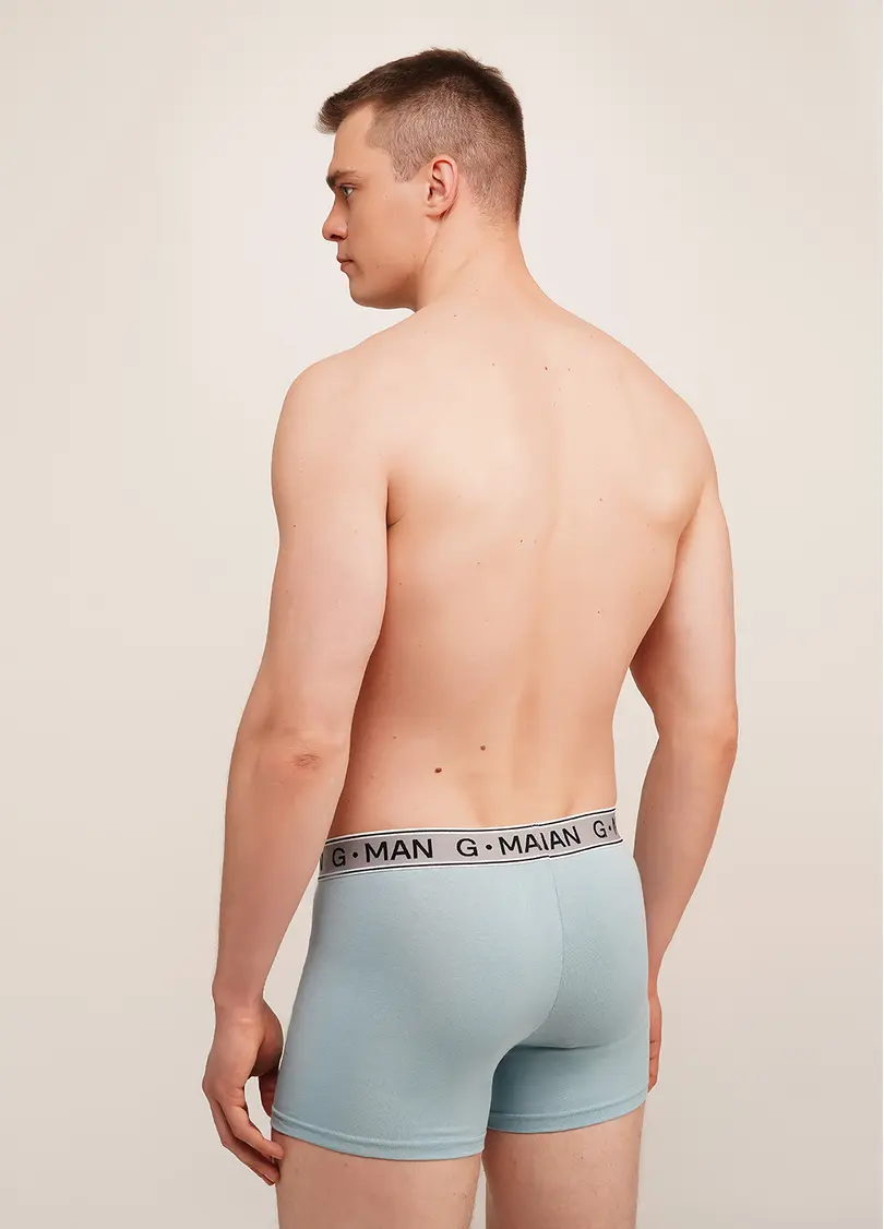 Труси боксери з бавовни G-MAN 20401/60 dusty blue (блакитний)