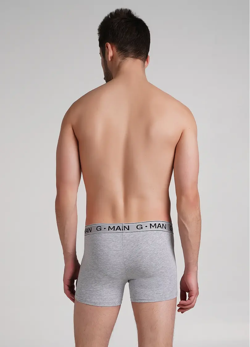 Труси боксери з бавовни G-MAN 20401/60 grey melange (сірий)