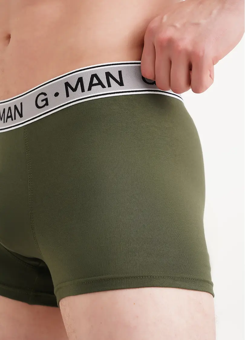 Труси боксери з бавовни G-MAN 20401/60 khaki (зелений)