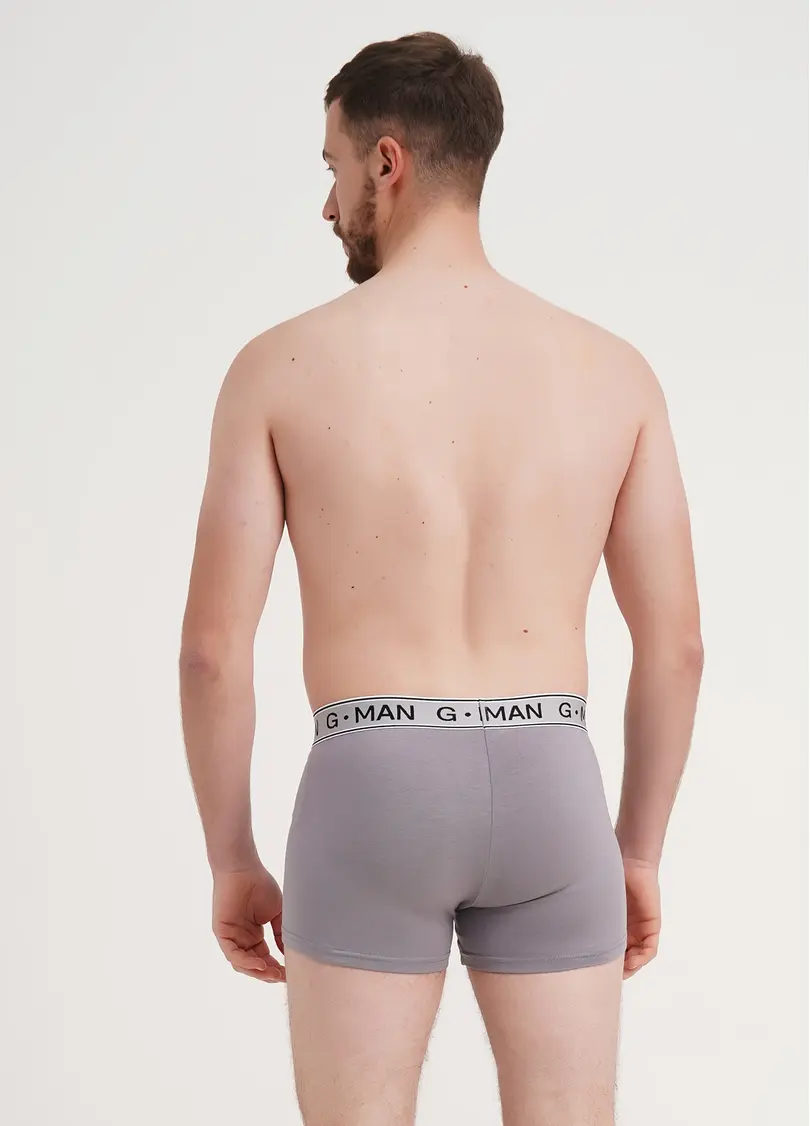 Труси боксери з бавовни G-MAN 20401/60 light gray (сірий)