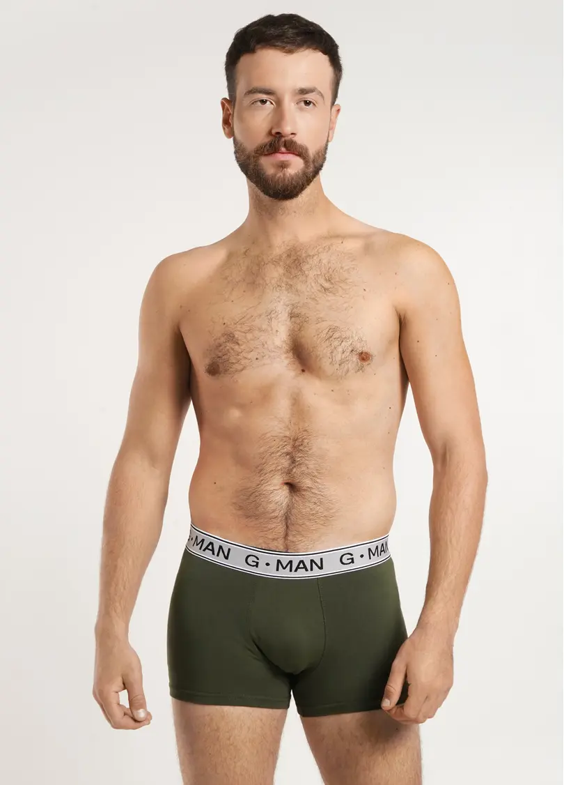 Труси боксери з бавовни G-MAN 20401/60 light khaki (зелений)