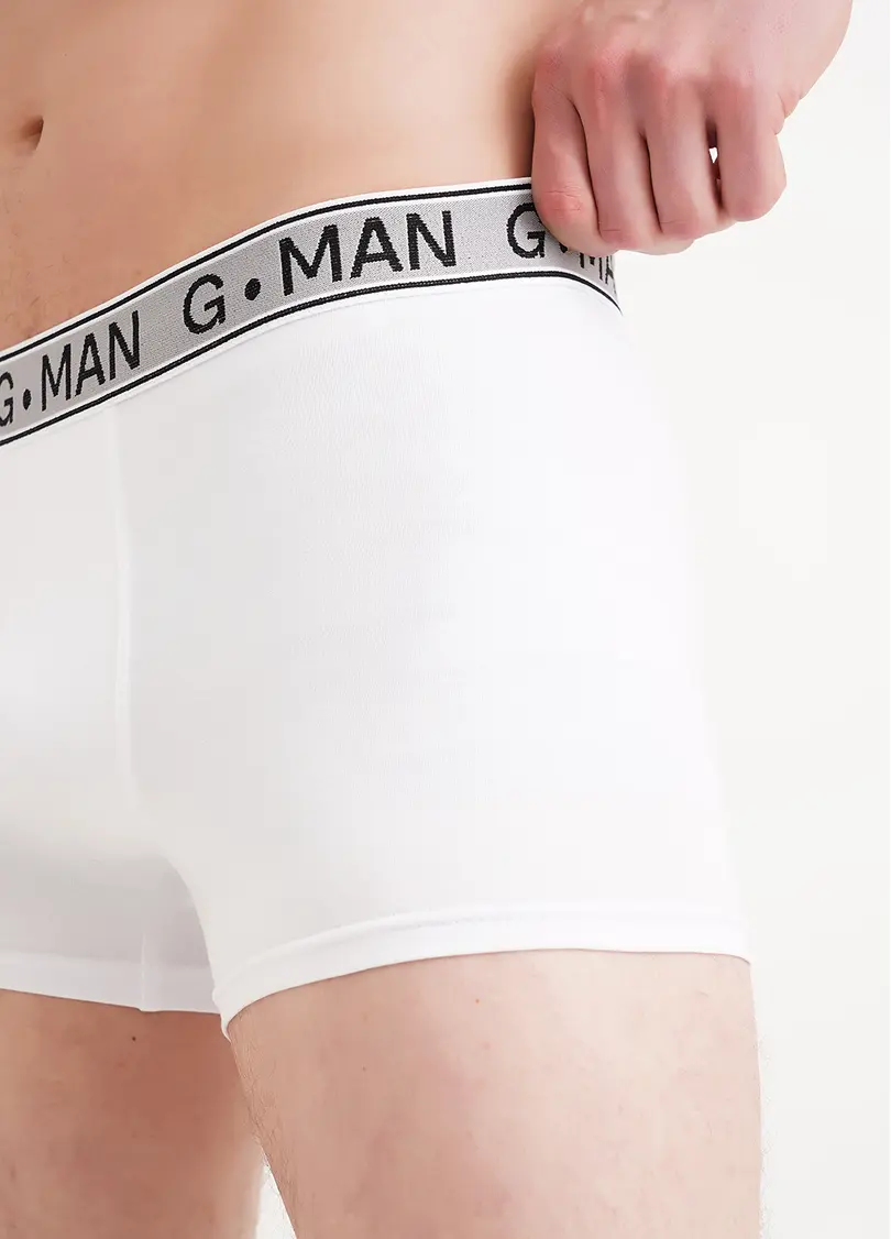 Труси боксери з бавовни G-MAN 20401/60 white (білий)