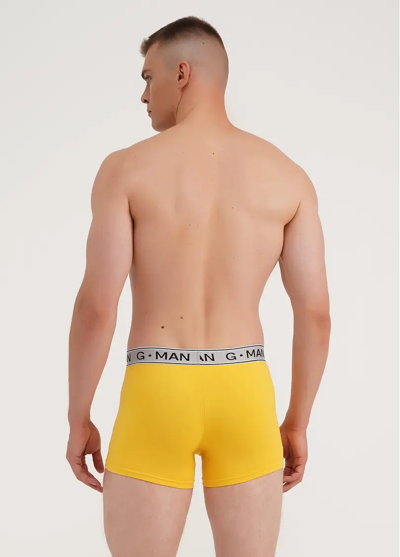 Труси боксери з бавовни G-MAN 20401/60 yellow (жовтий)