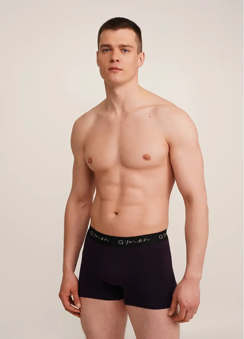 Чоловiчi труси боксери G-MAN 20405/60 dark purple (фіолетовий)