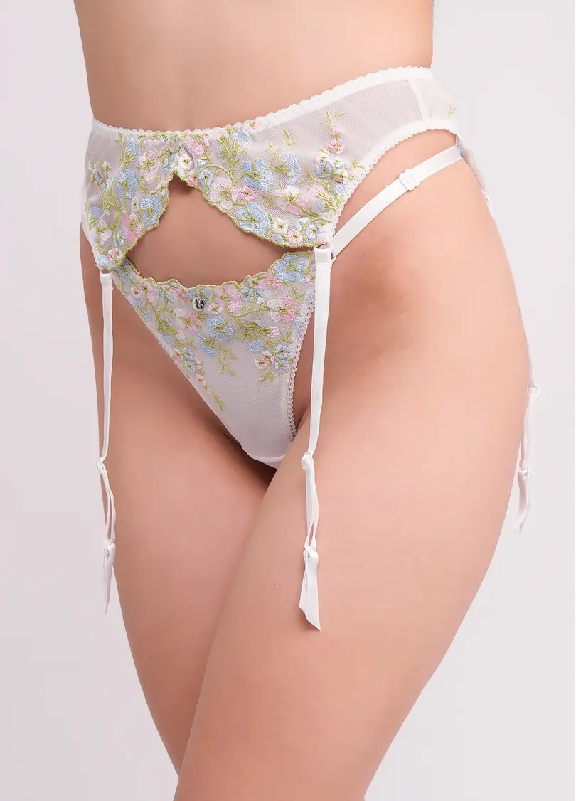Пояс для чулок Olympia 3009/47 white/blue (белый)