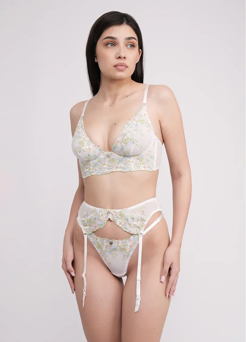 Пояс для чулок Olympia 3009/47 white/blue (белый)