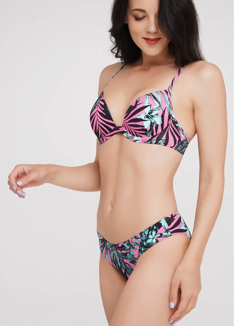 Класичні труси-бікіні з принтом Isida Swim 2301/20 amazon (рожевий)