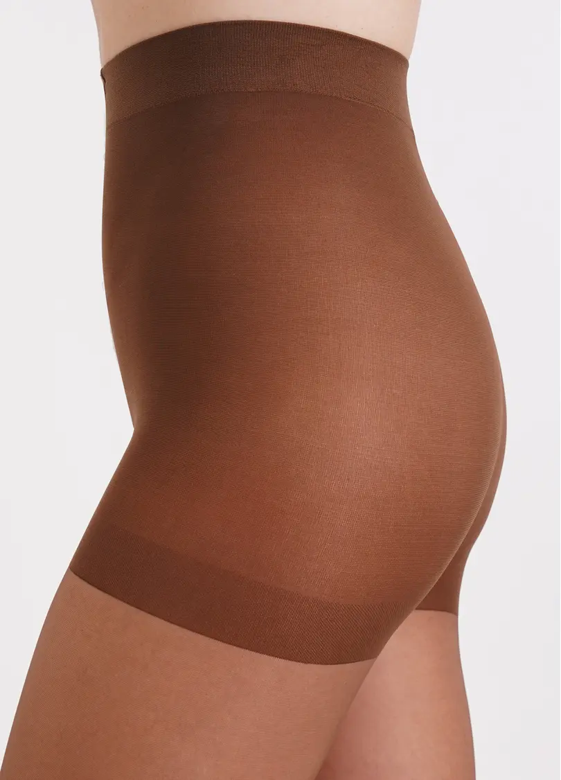 Колготки з підтягуючими шортиками великих розмірів PERFECT BODY 40 XXL cappuccino (коричневий)