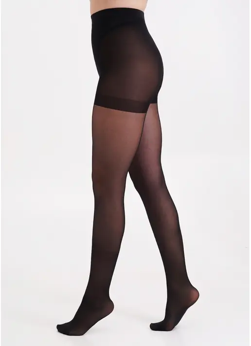 Колготки з підтягуючими шортиками великих розмірів PERFECT BODY 40 XXL nero (чорний)