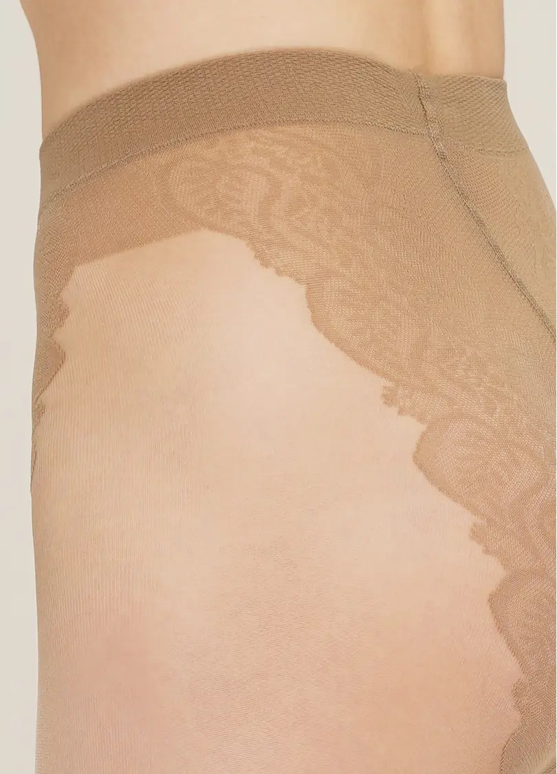 Колготки з ажурними трусиками Bikini 20 den (glace)