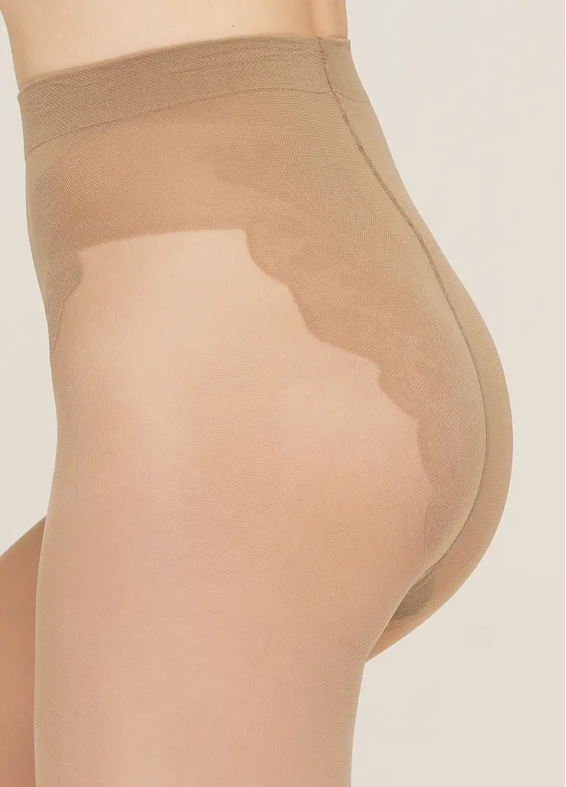 Колготки з ажурними трусиками Bikini 40 den (glace)