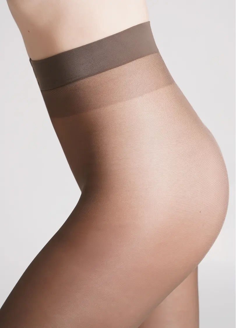 Шовковисті колготки без шортиків BODY COMFORT 20 tabaco (коричневий)