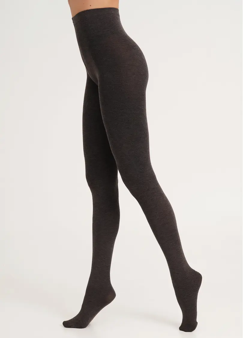 Колготки теплі з віскози CASHMERE TOUCH chesnut (коричневий)