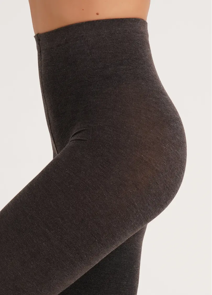 Колготки теплі з віскози CASHMERE TOUCH chesnut (коричневий)