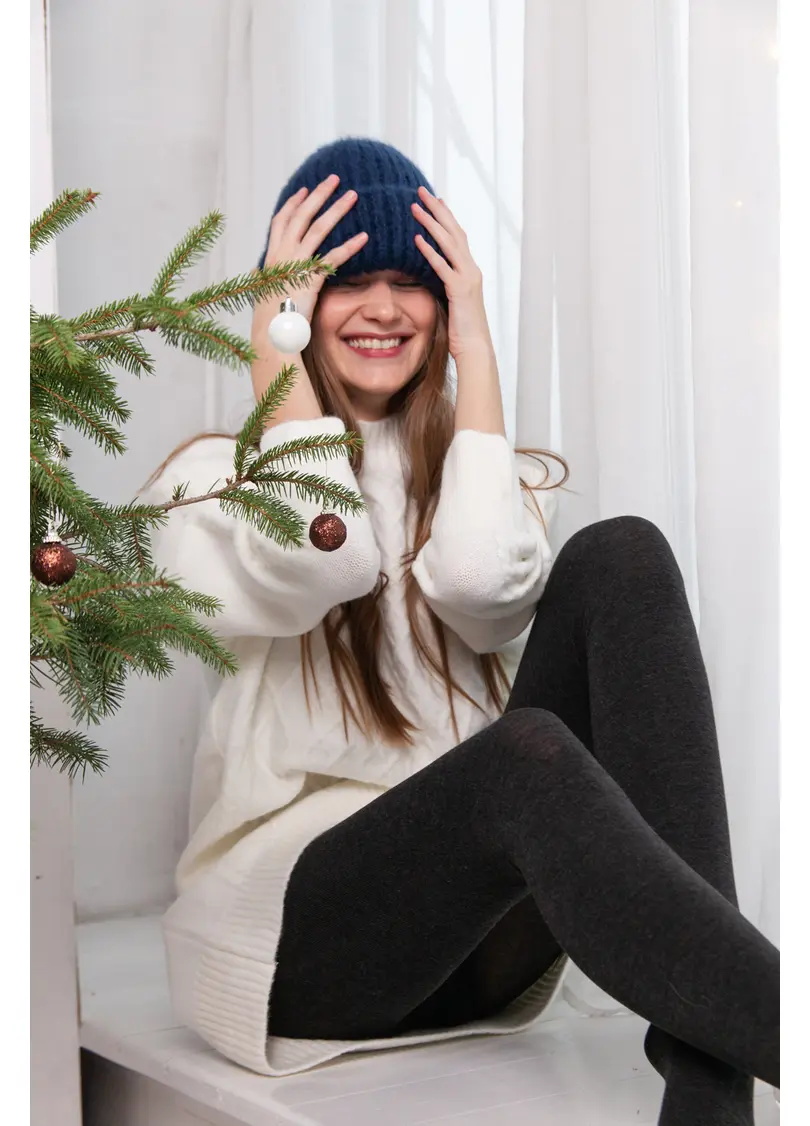 Колготки теплі з віскози CASHMERE TOUCH (stone)