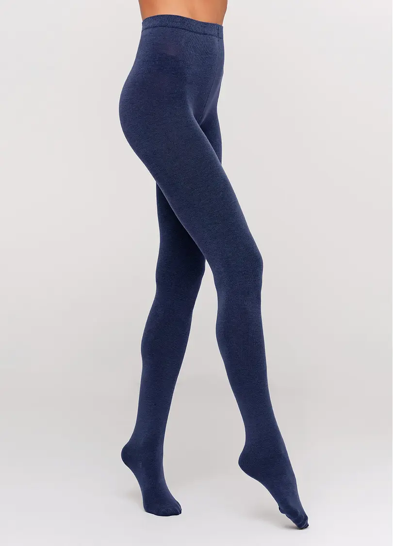 Колготки бавовняні без шортиків Delicate Cotton 150 den (navy)