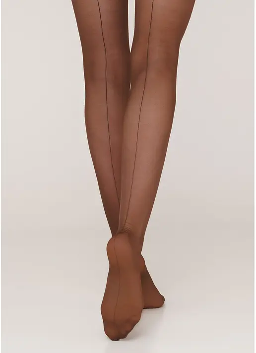 Колготки моделюючі з ефектним швом Effect Up Chic Line 20 den (cappuccino)