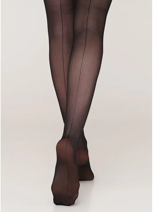 Колготки моделюючі з ефектним швом Effect Up Chic Line 20 den (nero)