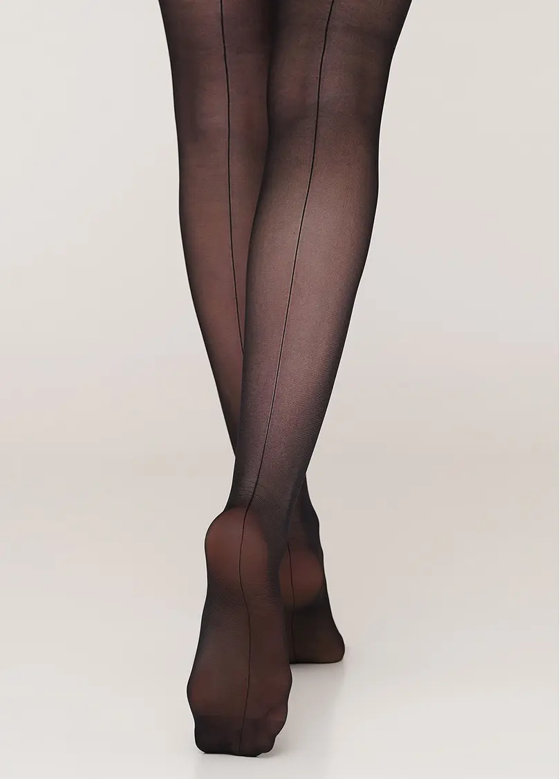 Колготки моделюючі з ефектним швом Effect Up Chic Line 20 den (nero)