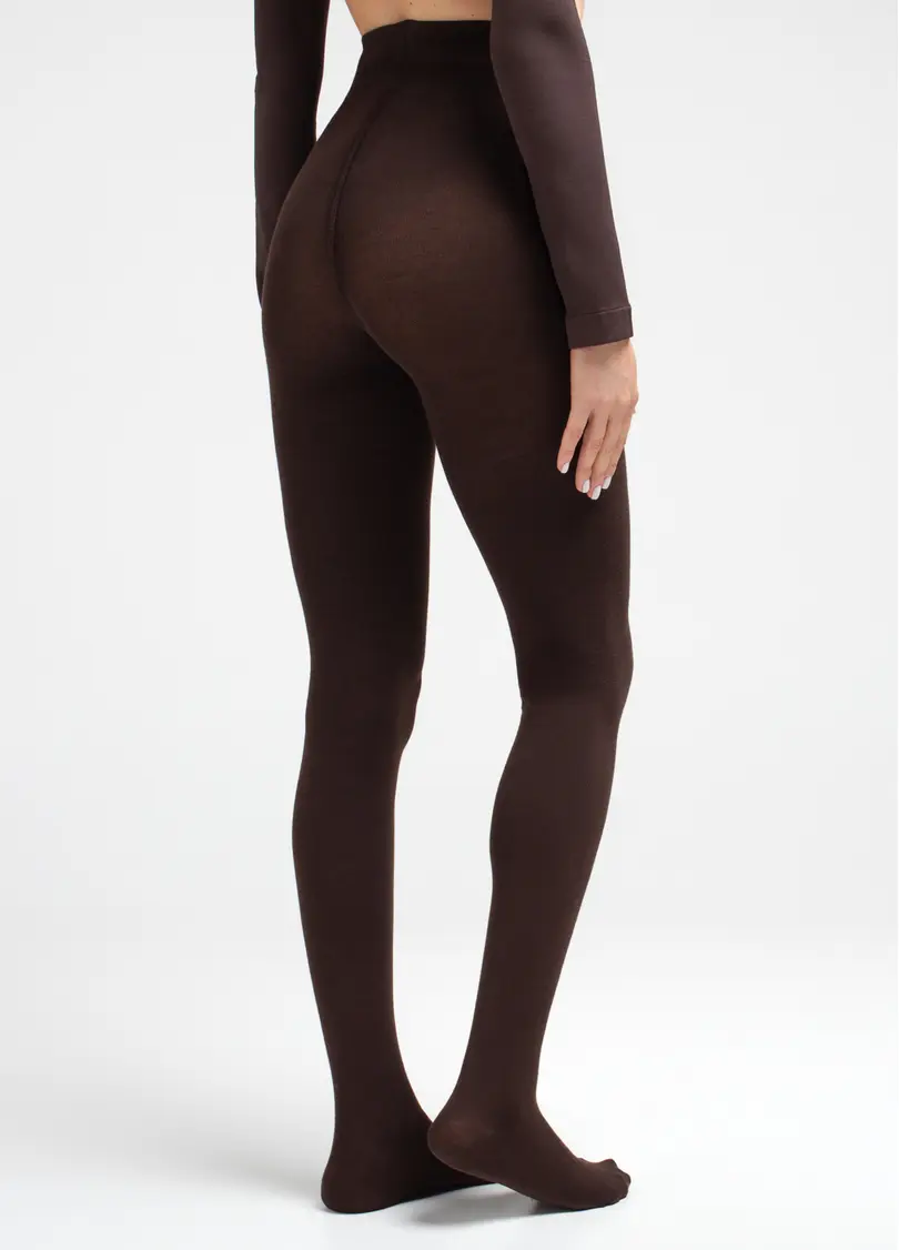 Колготки з бавовни ELITE COTTON 350 chocolate (коричневий)