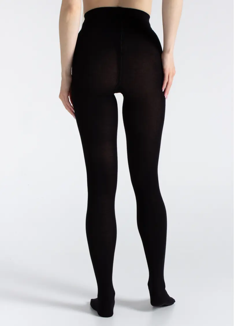 Колготки з бавовни ELITE COTTON 350 nero (чорний)