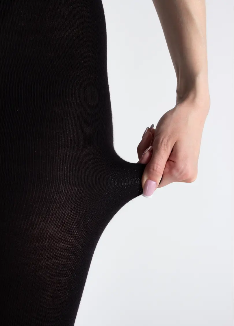 Колготки з бавовни ELITE COTTON 350 nero (чорний)