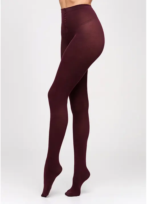 Колготки теплі бавовняні Lucky Cotton 200 den (marsala) Колготки теплі бавовняні Lucky Cotton 200 den (marsala)