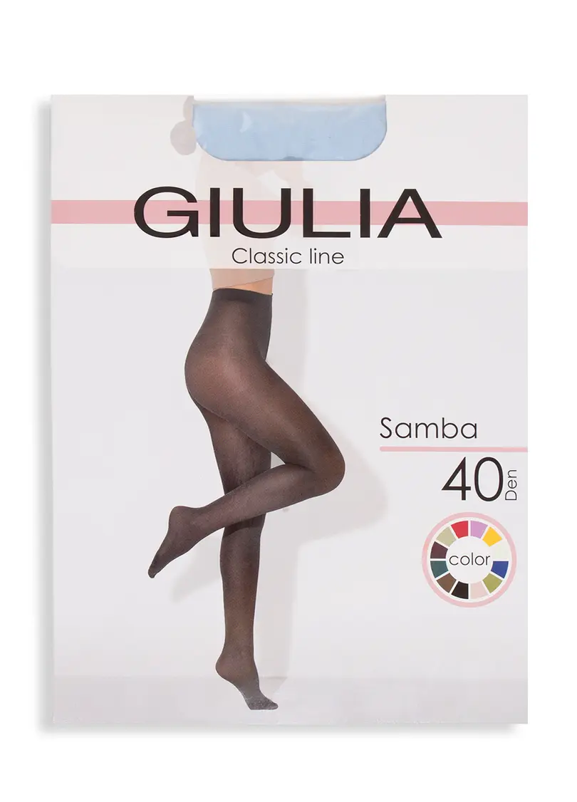 Колготки матові з мікрофібри Samba 40 blue yogurt (блакитний)