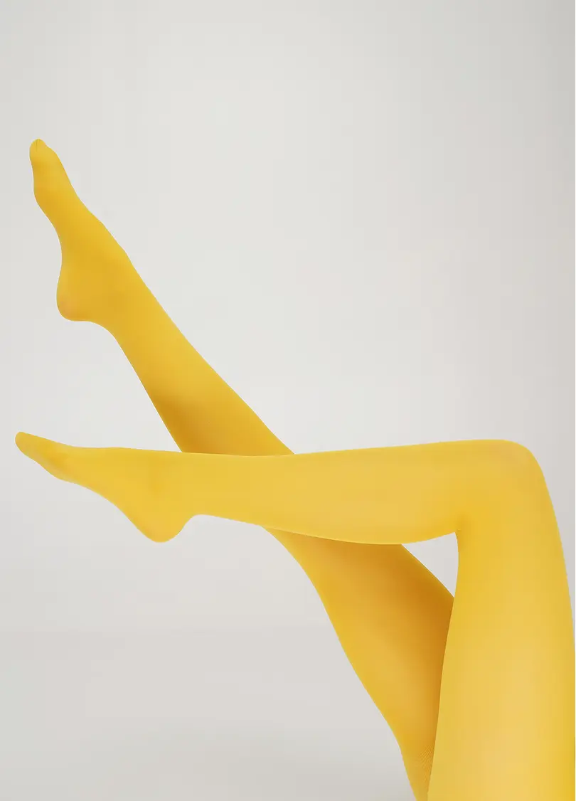 Колготки матові з мікрофібри Samba 40 den (yellow moon)