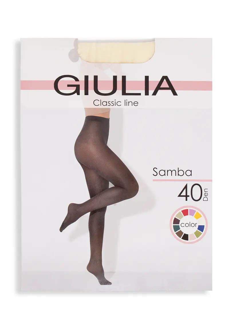 Колготки матові з мікрофібри Samba 40 yellow yogurt (жовтий)