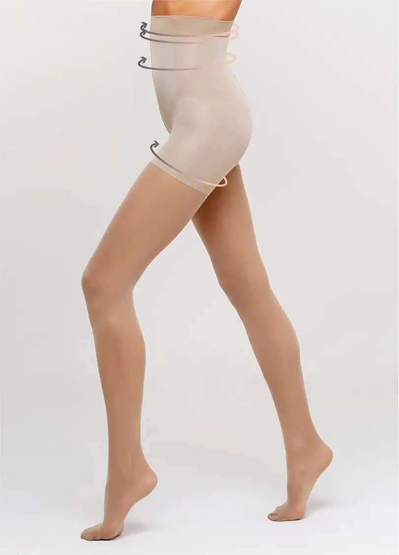 Колготки з корегуючими шортиками Slim 20 den (glace)