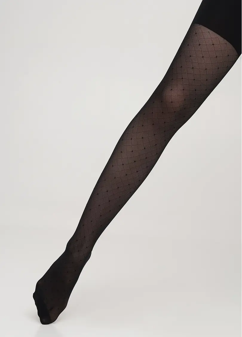 Дитячі колготки з малюнком ALEXA 40 (1) nero (чорний)
