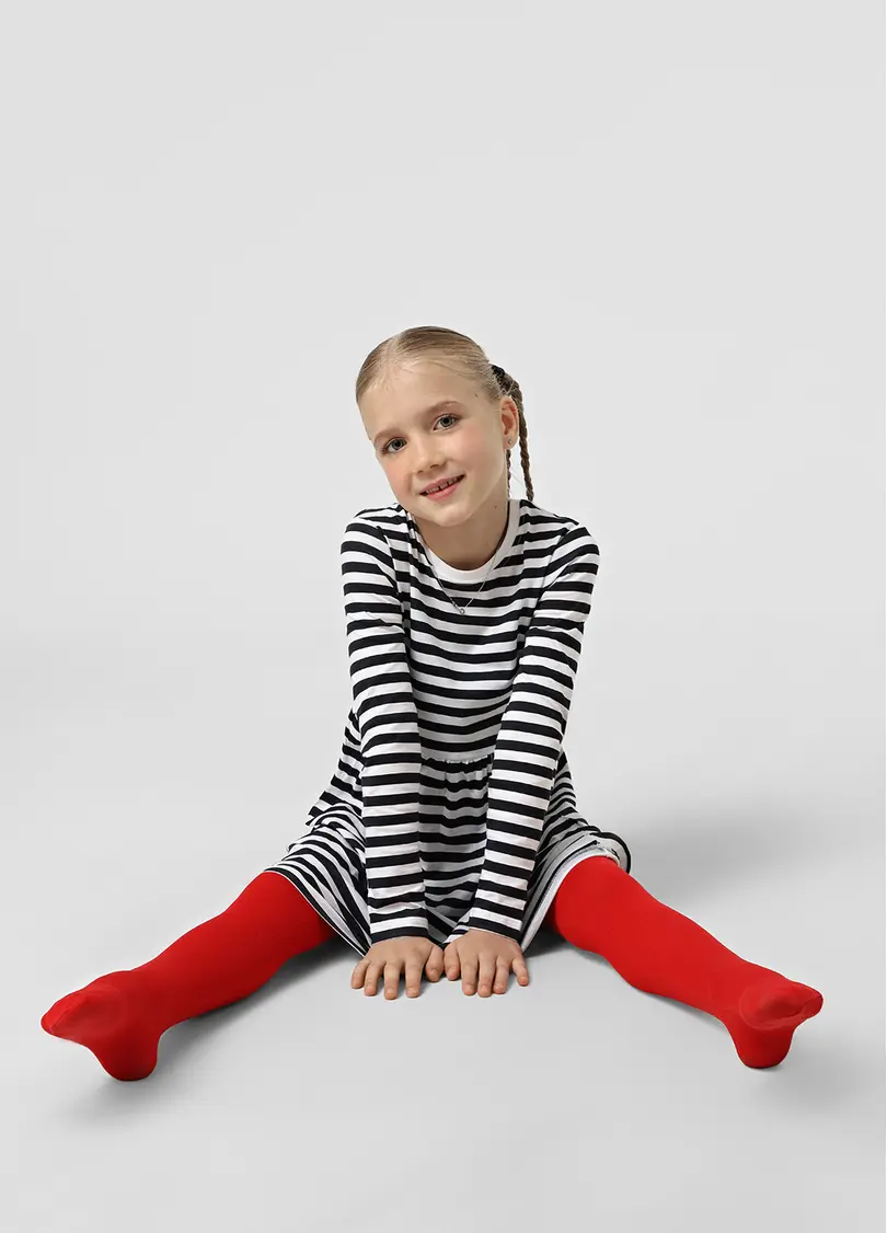 Дитячі теплі колготки BETTY 80 scarlet (червоний)