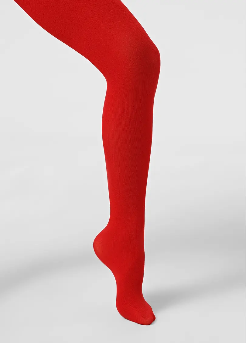 Дитячі теплі колготки BETTY 80 scarlet (червоний)