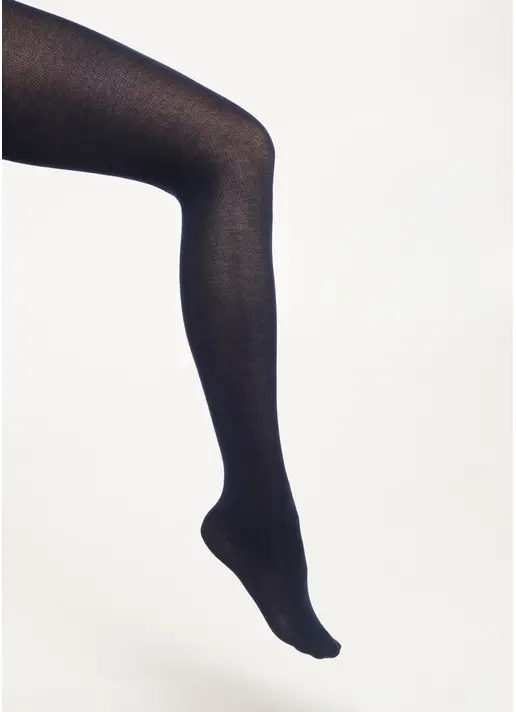 Дитячі бавовняні колготки D025 TEEN GIRL CLASSIC navy (синій)