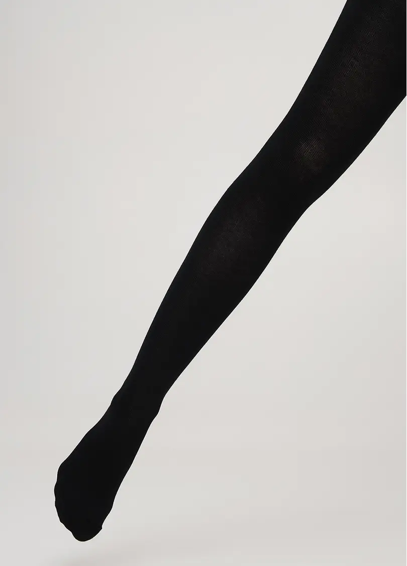 Дитячі бавовняні колготки D025 TEEN GIRL CLASSIC nero (чорний)
