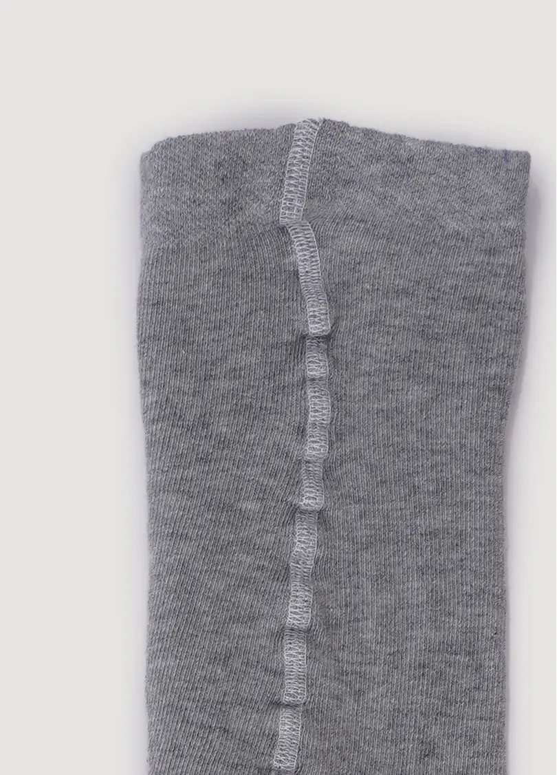 Бавовняні колготки для підлітків з написом D091 TEEN GIRL light grey melange (меланж)