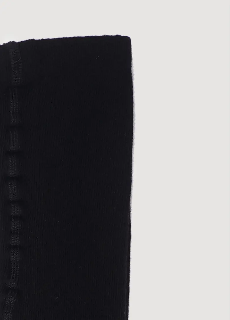 Дитячі колготки з бавовни з зірками з люрексом D095 black (чорний)