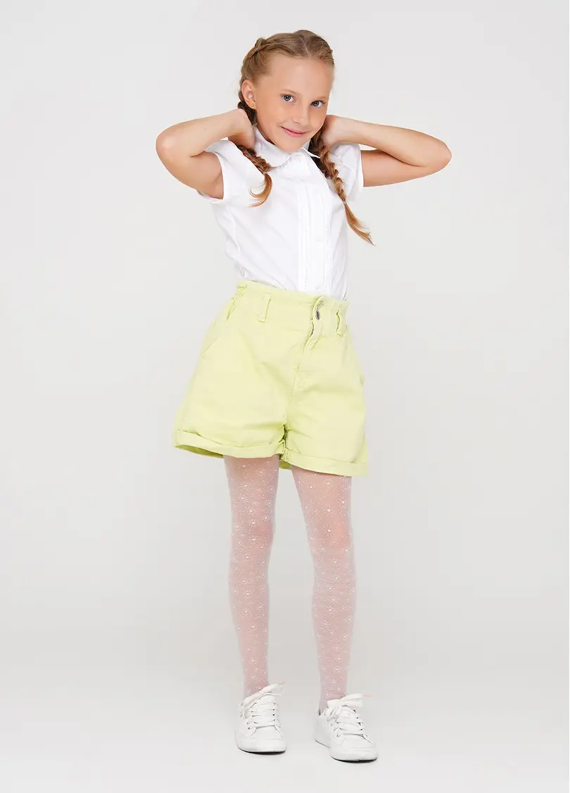 Капронові колготки дитячі з малюнком ELIZA (6) 20 bianco (білий)