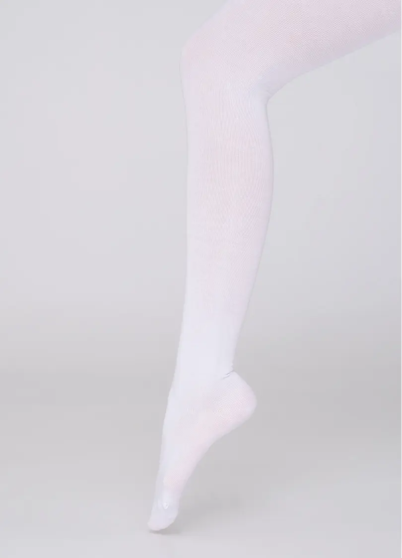 Однотонні дитячі колготки з бавовни ENJOY COTTON bianco (білий)