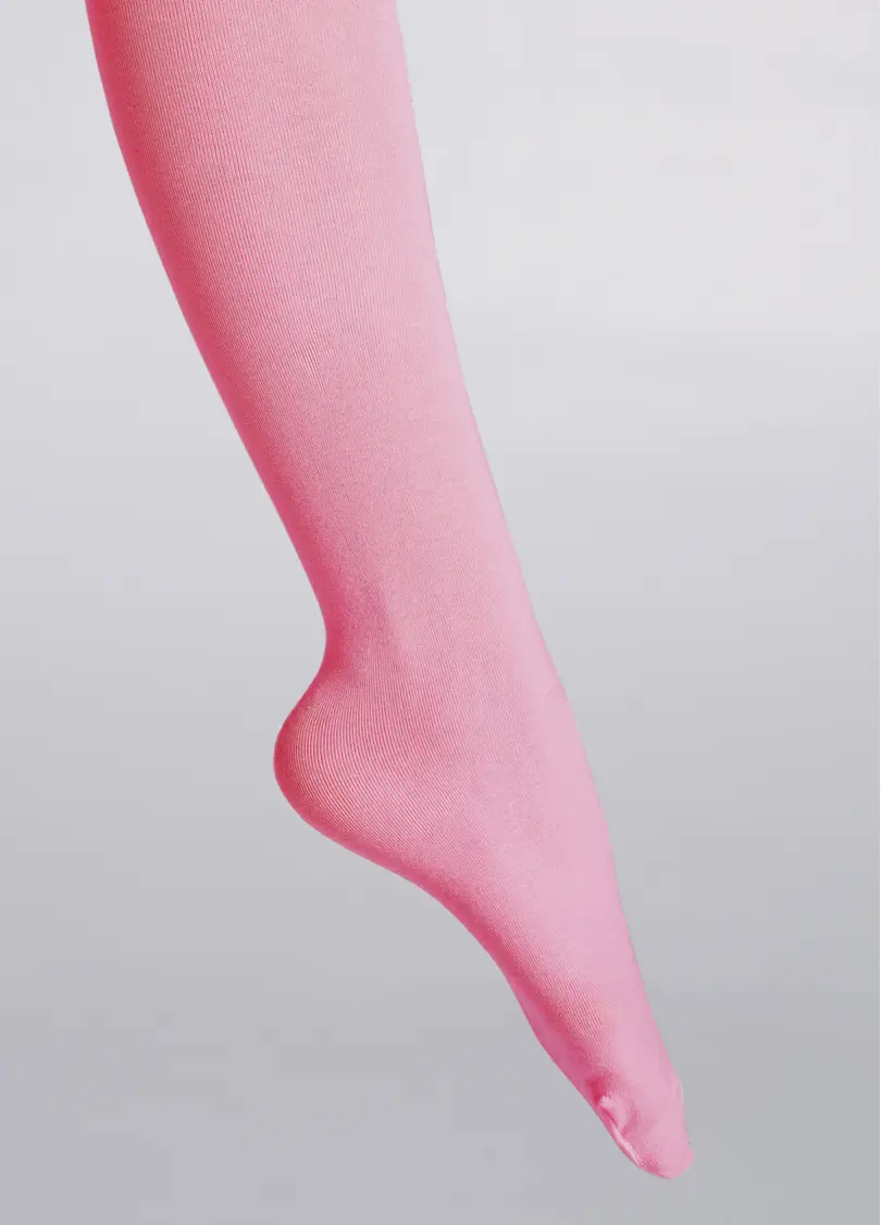Однотонні дитячі колготки з бавовни ENJOY COTTON pearl (рожевий)