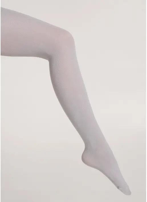 Однотонні дитячі колготки з бавовни ENJOY COTTON silver (сірий)