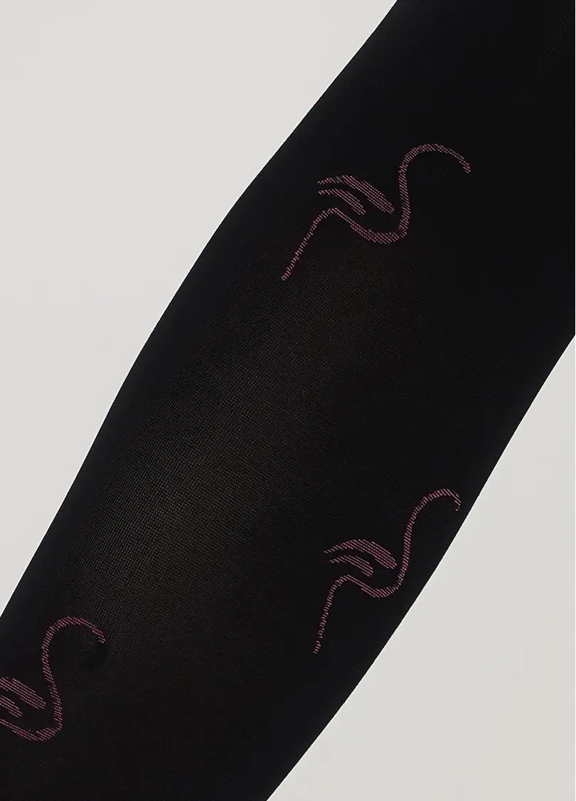 Колготки підліткові з малюнком FIONA 80 (1) nero (чорний)