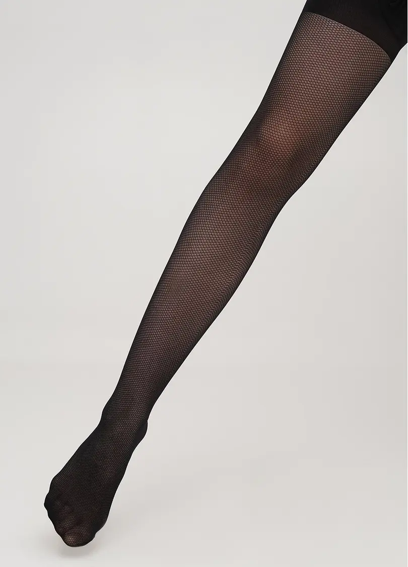 Дитячі колготки в сіточку HANNA 40 (1) nero (чорний)