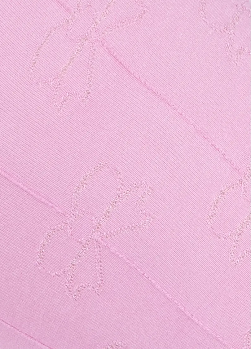 Дитячі колготки з візерунком "бантики" HOLLY SHINE 80 sweet lilac (ліловий)