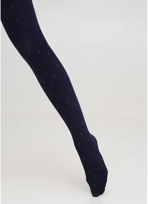 Дитячі колготки в горох KRISTAL 70 (2) deep navy (синій)